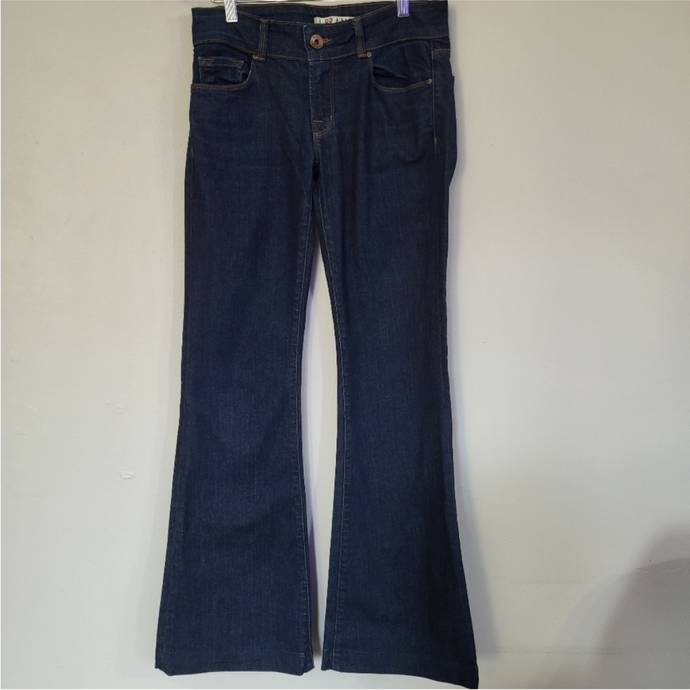 J Brand Lovestory Low Rise Flare Darkwash Jeans Size 27